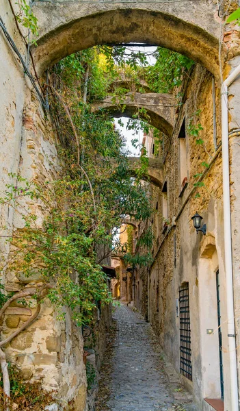 Impresión Bussana Vecchia Una Antigua Ciudad Fantasma Región Liguria Italia — Foto de Stock