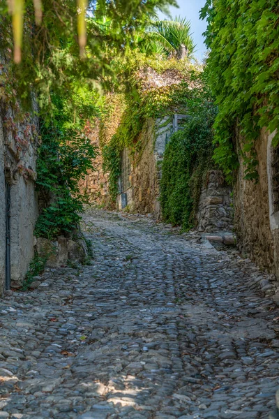Bussana Vecchia Olaszországi Liguria Régió Egykori Szellemvárosának Benyomása — Stock Fotó