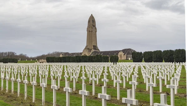 Scenery Douaumont Ossuary Memorial Located Verdun France — Stock Photo, Image