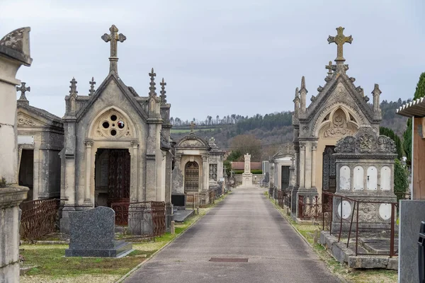 Impressões Cemitério Verdun Uma Grande Cidade Departamento Meuse Grand Est — Fotografia de Stock