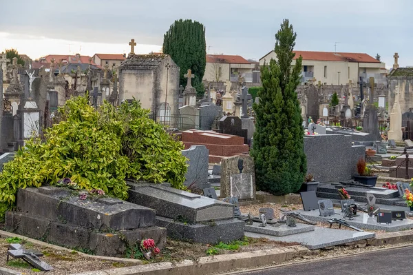 Impressões Cemitério Verdun Uma Grande Cidade Departamento Meuse Grand Est — Fotografia de Stock