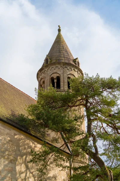 Iglesia Con Torre Monasterio Lorch Sur Alemania —  Fotos de Stock