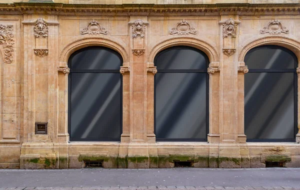 Fasada Domu Metz Położony Regionie Lotaryngii Francji Okresie Zimowym — Zdjęcie stockowe