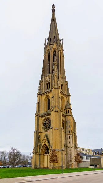 Iglesia Llamada Temple Garnison Metz Situada Región Lorena Francia Invierno —  Fotos de Stock