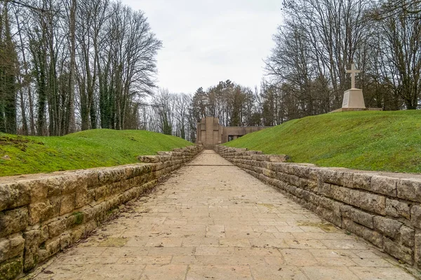 Gedenkstätte Für Den Grabenkrieg Douaumont Vaux Bei Verdun Frankreich — Stockfoto