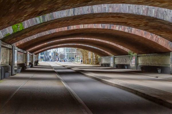 Подземный Переход Возле Станции Мец Виль Железнодорожной Станции Меце Франция — стоковое фото
