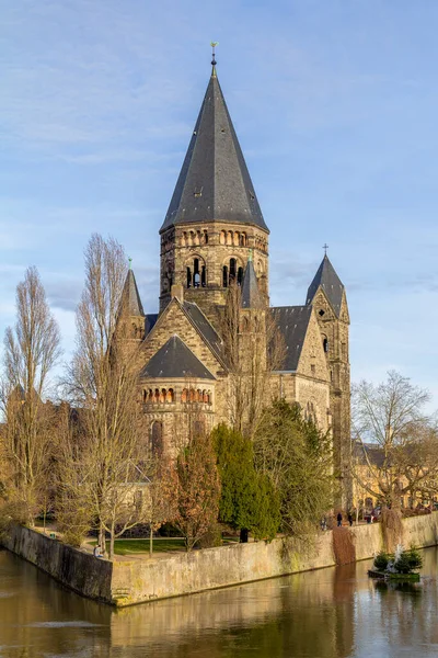 Fransa Metz Bulunan Protestan Bir Kilise Olan Neuf Tapınağı Nın — Stok fotoğraf
