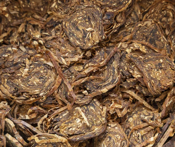 Full Frame Detailní Záběr Válcované Dýmky Tabákové Vločky — Stock fotografie