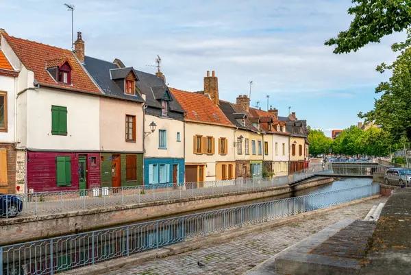 stock image Impression around Saint-Leu quarter in Amiens, a city and commune in northern France. It is the capital of the Somme department in the region of Hauts-de-France