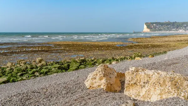 stock image Coastal scenery around Saint Leonard, a commune in the Seine-Maritime department in the Normandy region in northern France