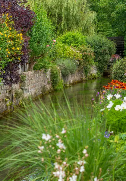 Stock image Scenery around river Veules in Veules-les-Roses, a commune in the Seine-Maritime department in the Normandy region in northern France