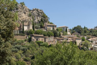 Scenery around La Roque-Alric in the Vacluse department in the Provence region of southern France clipart