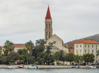 Impression of Trogir, a historic town and harbour on the Adriatic coast in Split-Dalmatia County, Croatia clipart