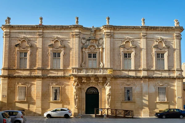 Dommuseum Das Ehemalige Seminar Auf Dem Erzbischöflichen Platz Mdina Malta — Stockfoto