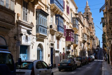 St. Paul Caddesi Valletta 'nın en otantik caddelerinden biri Valletta, Malta.