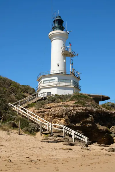 stock image Point Lonsdale Lighthouse is one of the  last staffed lighthouses in Australia - Point Lonsdale, Victoria, Australia