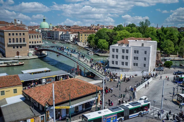 Wenecja Włochy Maja 2019 Piazzale Roma Transportu Publicznego Wenecji Tramwajem — Zdjęcie stockowe