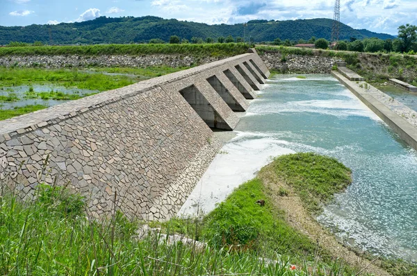 River Expansion Basin Parkland Area Border Trissino Tezze Arzignano Vicenza — Stock Photo, Image