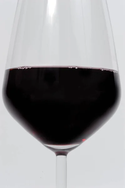 Zbliżenie Lampki Wykwintnego Włoskiego Czerwonego Wina — Zdjęcie stockowe