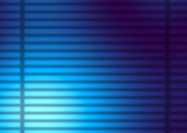 青い色合いの水平ストライプ光は夜明けに閉じたシャッターを通過します 窓のシミュレーション — ストック写真