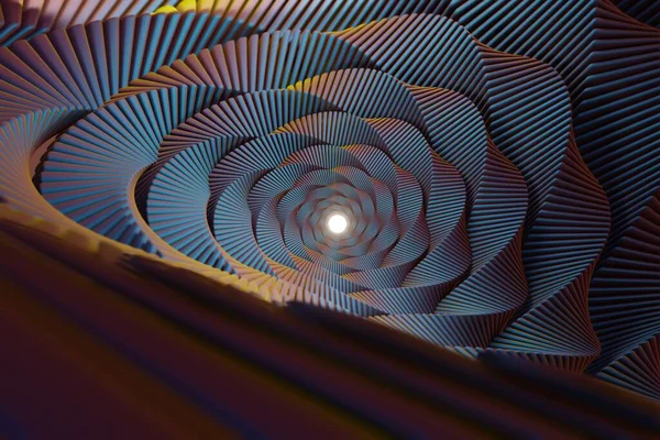 Prachtige Abstracte Kleurrijke Geometrische Achtergrond Sterrensprong Dynamische Golf Weergave Illustratie — Stockfoto