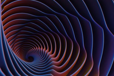 Mükemmel soyut renkli girdap altın oran arkaplanı. Yıldız patlaması dinamik dalgası. Tasarım için 3d resimleme arkaplan şablonu. 