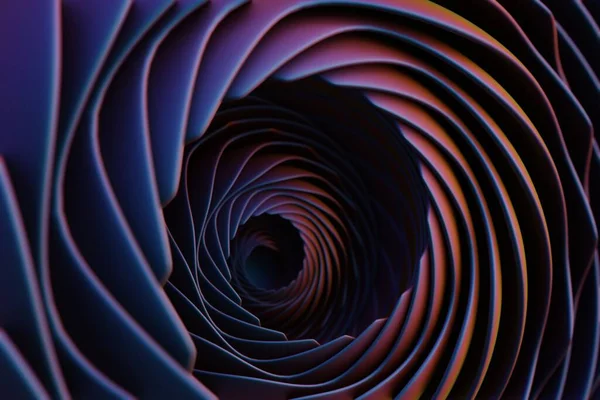 色彩艳丽的现代圆形背景 星暴动态波 3D渲染图解设计的背景模式 — 图库照片