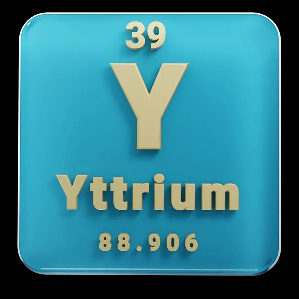 주기율표의 Yttrium 요소가서 아름다운 추상적 삽화들 디자인 렌더링 일러스트 — 스톡 사진