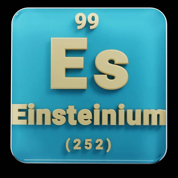 Belas Ilustrações Abstratas Elemento Preto Vermelho Einsteinium Tabela Periódica Design — Fotografia de Stock