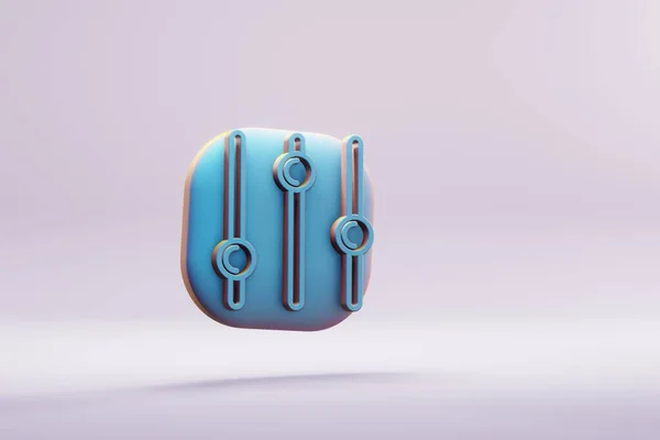 Beautiful Illustration Musical Instrument Blue Equalizer Bars Symbol Icons Bright — Φωτογραφία Αρχείου