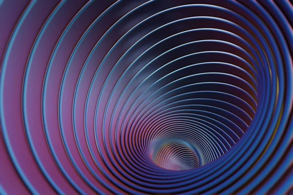Sci Tunnel Abstract Multicolour Tunnel Background Style Cyberpunk High Tech — стокове фото