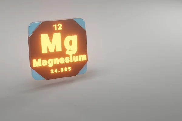 아름다운 추상적 삽화들 주기율표의 마그네슘 원소를 있습니다 디자인 렌더링 일러스트 — 스톡 사진