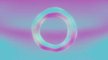 3D soyut holografik girdap, hareketin ve akıcılığın görsel olarak çarpıcı ve dinamik bir temsili. Dijital sanat, hareket grafikleri ve fütüristik tasarım ile ilgili konular için ideal