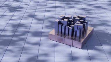 Yumuşak lavanta arkaplan üzerinde yüzen bir 3D pasta grafiği simgesi, veri analizi ve iş anlayışını temsil eder.