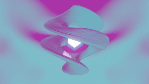 Remolino Holográfico Abstracto Una Representación Visualmente Llamativa Dinámica Del Movimiento — Vídeo de stock