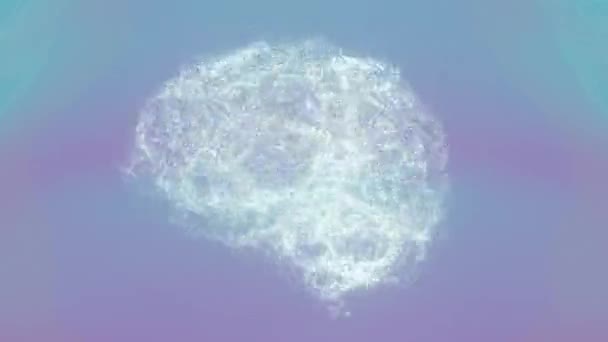 Творче Зображення Людського Мозку Ідеально Підходить Пов Язаних Нейронаукою Перетином — стокове відео