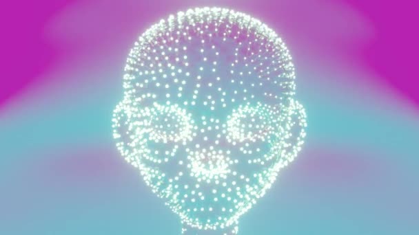 홀로그램 미래의 요소와 현실주의를 기술과 인간의 인식을 — 비디오