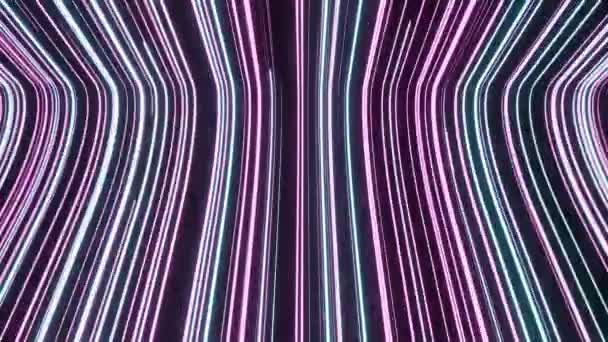 Lignes Abstraites Dynamiques Créant Visuel Fluide Moderne Parfait Pour Transmettre — Video