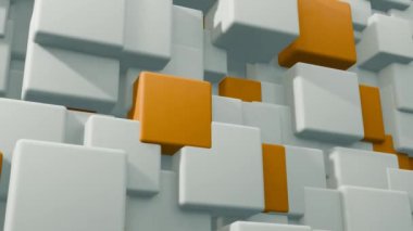 Bir dizi halinde dijital blokların temiz, minimalist tasarımı.