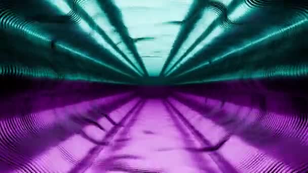 Абстрактний Фон Хвилі Мозку Синьо Червоного Кольору Динамічними Лініями Свідчать — стокове відео