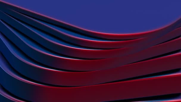 Una Paleta Abstracta Con Reflejos Azules Rojos Creando Contraste Visualmente — Vídeo de stock