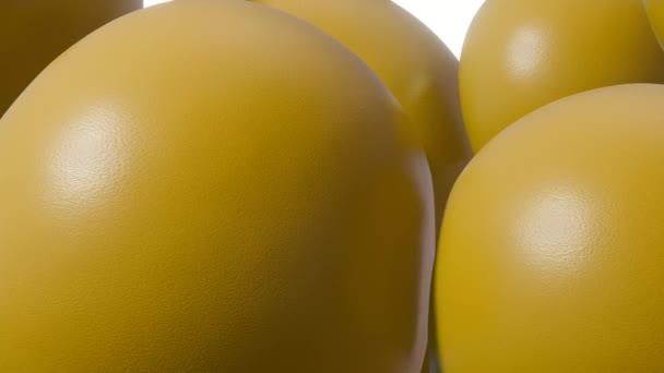 Rendering Balon Menggembungkan Berjuang Untuk Menyesuaikan Diri Dalam Ruang Terbatas — Stok Video
