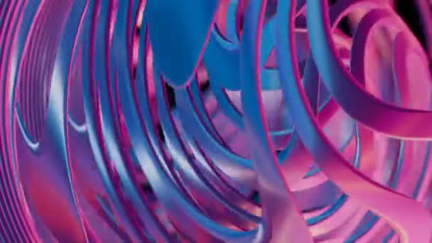 Magnifique Fond Boucle Animée Couleurs Holographiques Offrant Visuel Fascinant Futuriste — Video