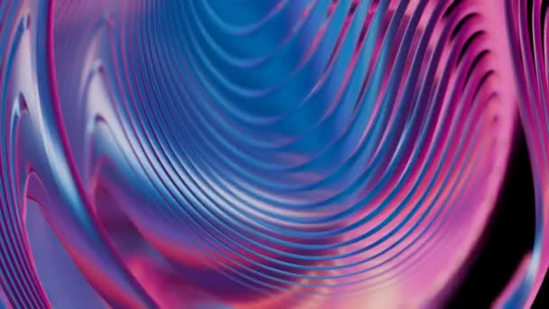 Замечательный Анимированный Цикл Фон Голографических Цветов Предлагающий Завораживающий Футуристический Визуальный — стоковое видео