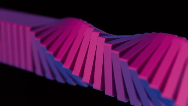 Boyutlu Küpler Hipnotik Görsel Olarak Çarpıcı Bir Animasyon Yaratarak Büyüleyici — Stok video