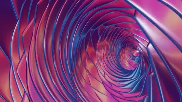Rotační Pozadí Úžasnými Barvami Vytvářející Fascinující Dynamický Vizuální Zážitek — Stock video