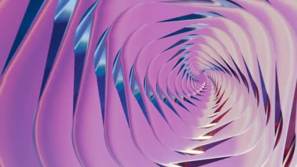 3D全息涡旋背景与各种颜色和有趣的循环动画 提供迷人和充满活力的视觉体验 — 图库视频影像