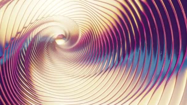 Holographic Swirl Background Various Colors Intriguing Loop Animation Offering Mesmerizing — Stock Video