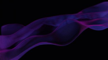 Görsel olarak rahatlatıcı ve sürekli bir deneyim için rahatlatıcı renkler içeren bir resimde üç boyutlu dalgalı arkaplan.