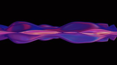 Tasarım için 3 boyutlu holografik bir arkaplan, fütüristik, görsel olarak çekici bir estetik içeriyor
